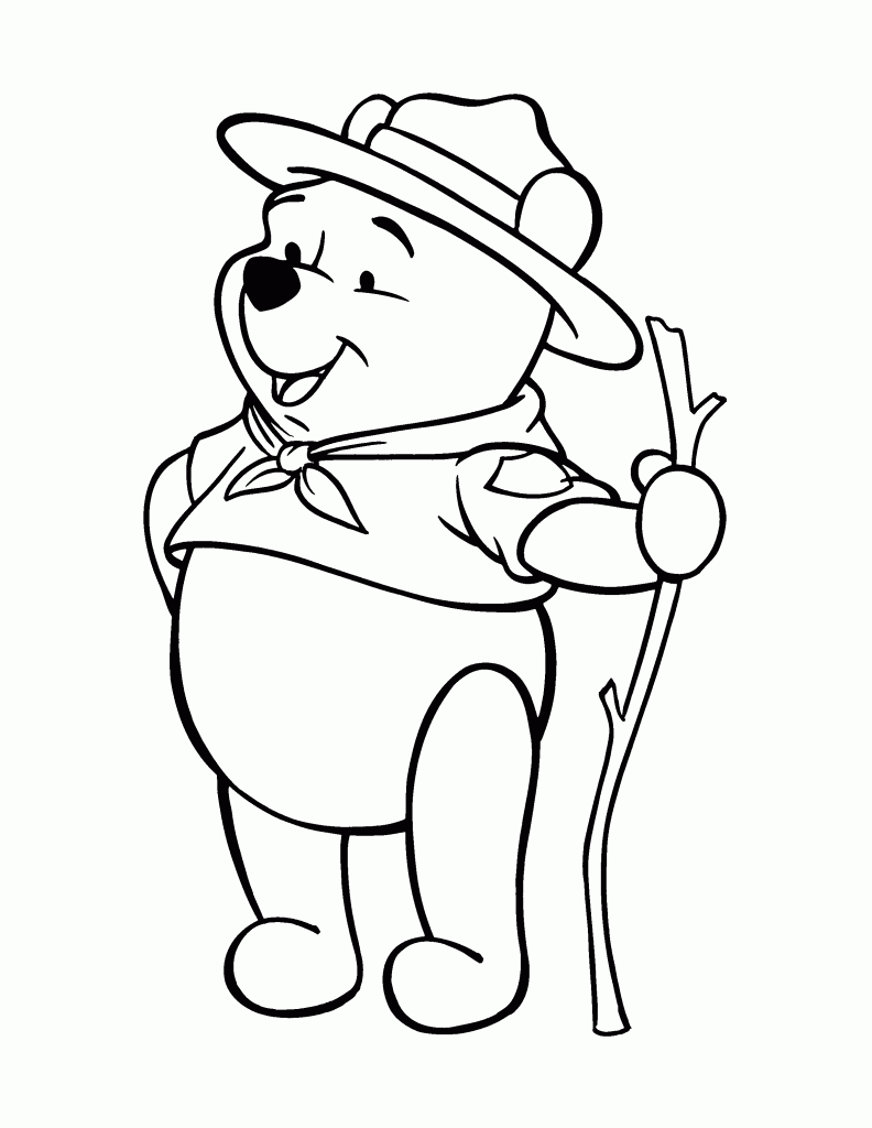 Detail Sketsa Winnie The Pooh Nomer 2