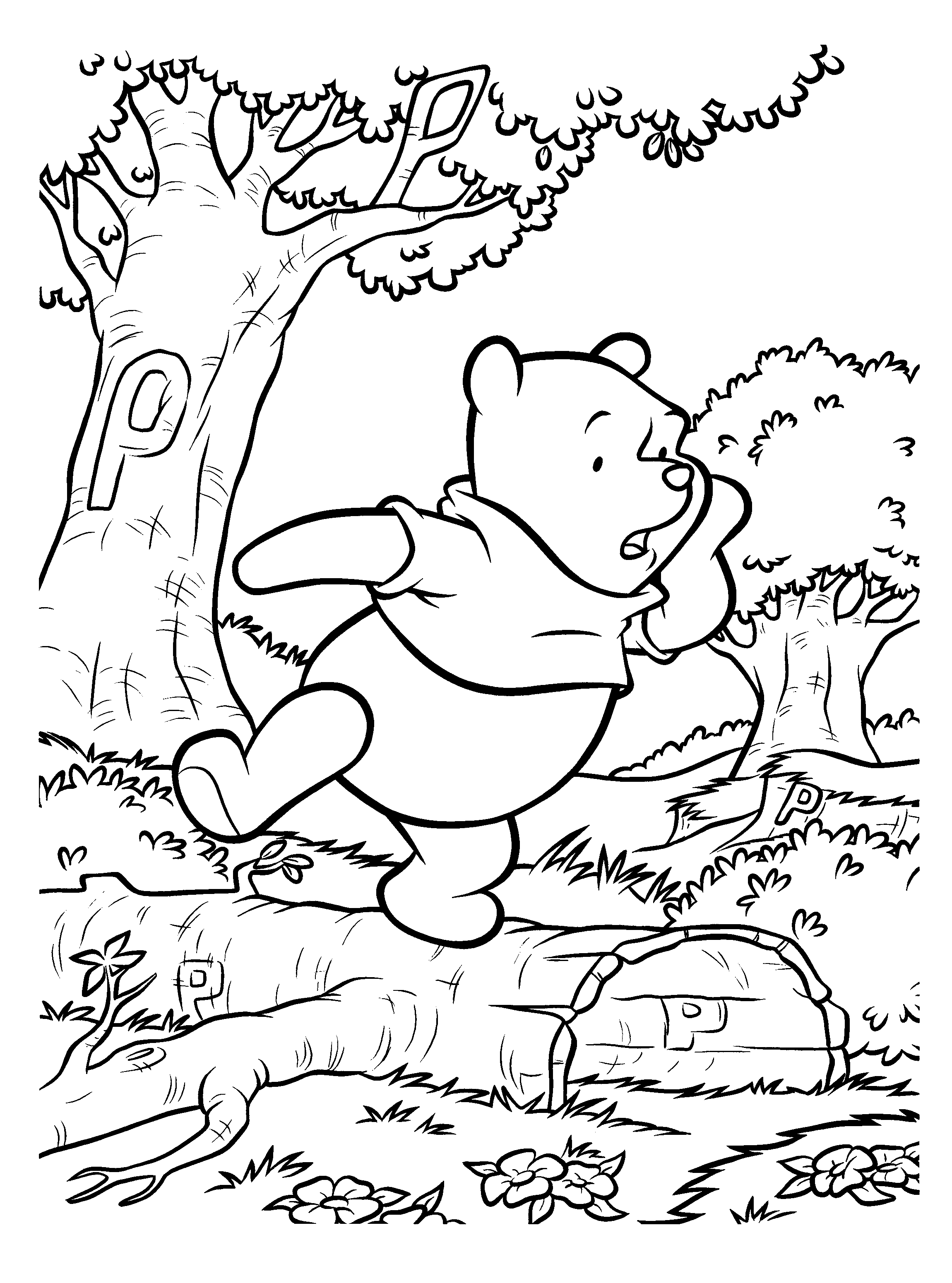 Detail Sketsa Winnie The Pooh Nomer 42