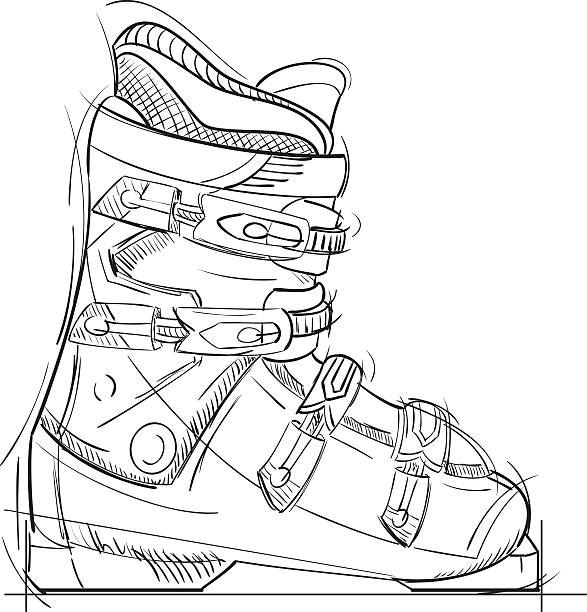 Detail Ski Boots Clipart Nomer 23