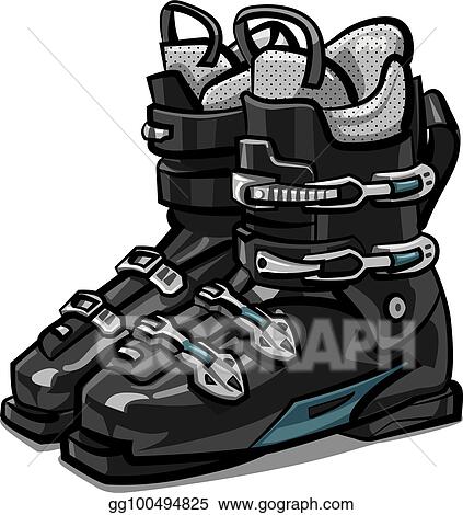 Detail Ski Boots Clipart Nomer 24