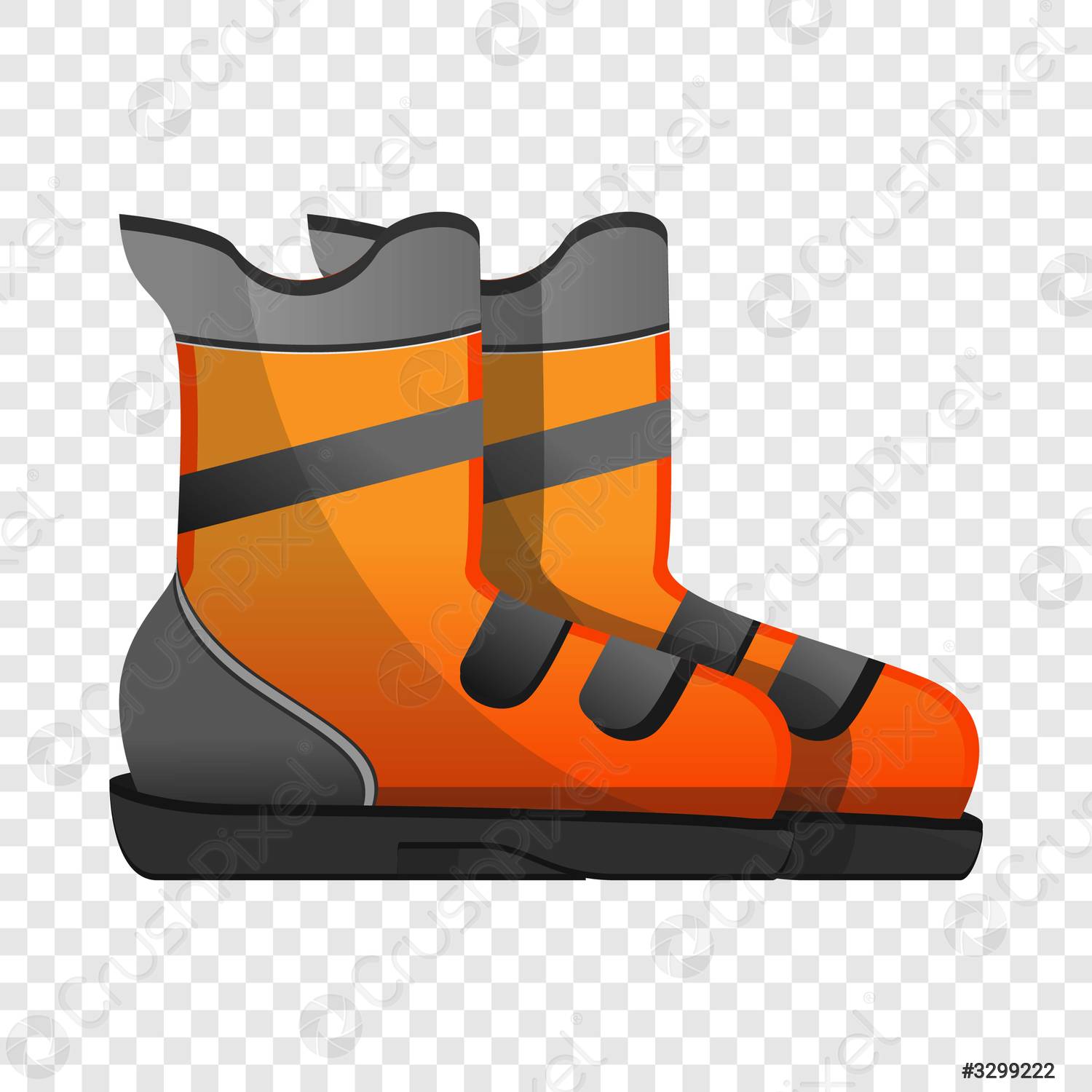 Detail Ski Boots Clipart Nomer 26