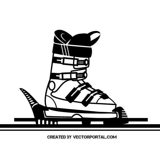 Detail Ski Boots Clipart Nomer 36