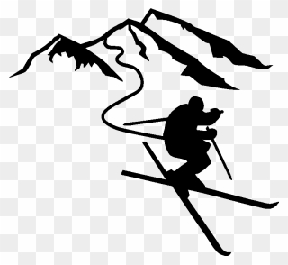 Detail Ski Mountain Clipart Nomer 27