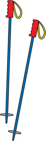 Detail Ski Poles Clipart Nomer 37