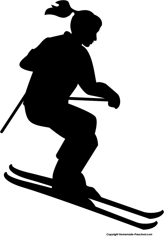 Ski Silhouette Clip Art - KibrisPDR