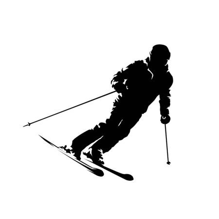 Detail Ski Silhouette Clip Art Nomer 17