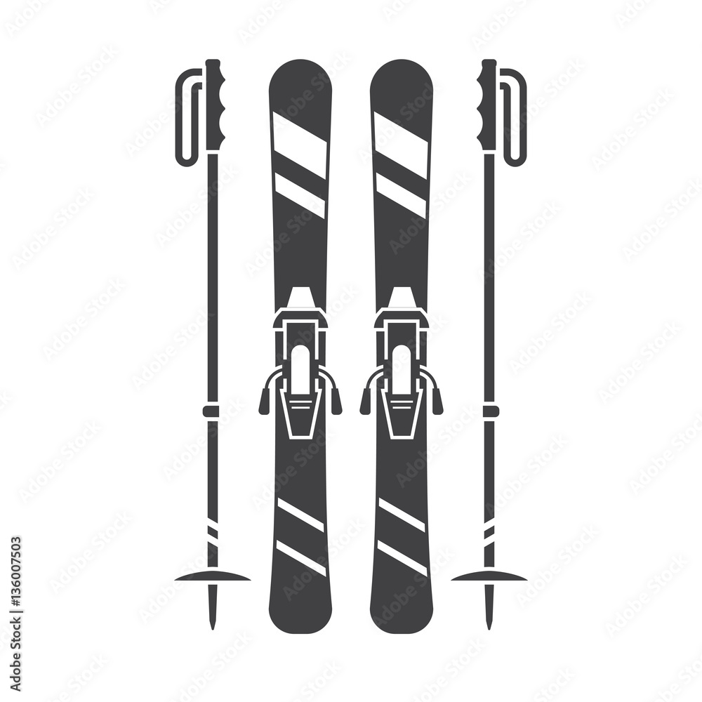 Detail Ski Silhouette Clip Art Nomer 41