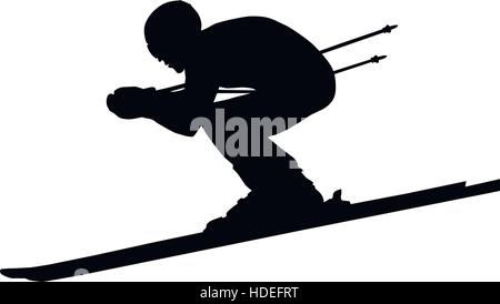 Detail Ski Silhouette Clip Art Nomer 45