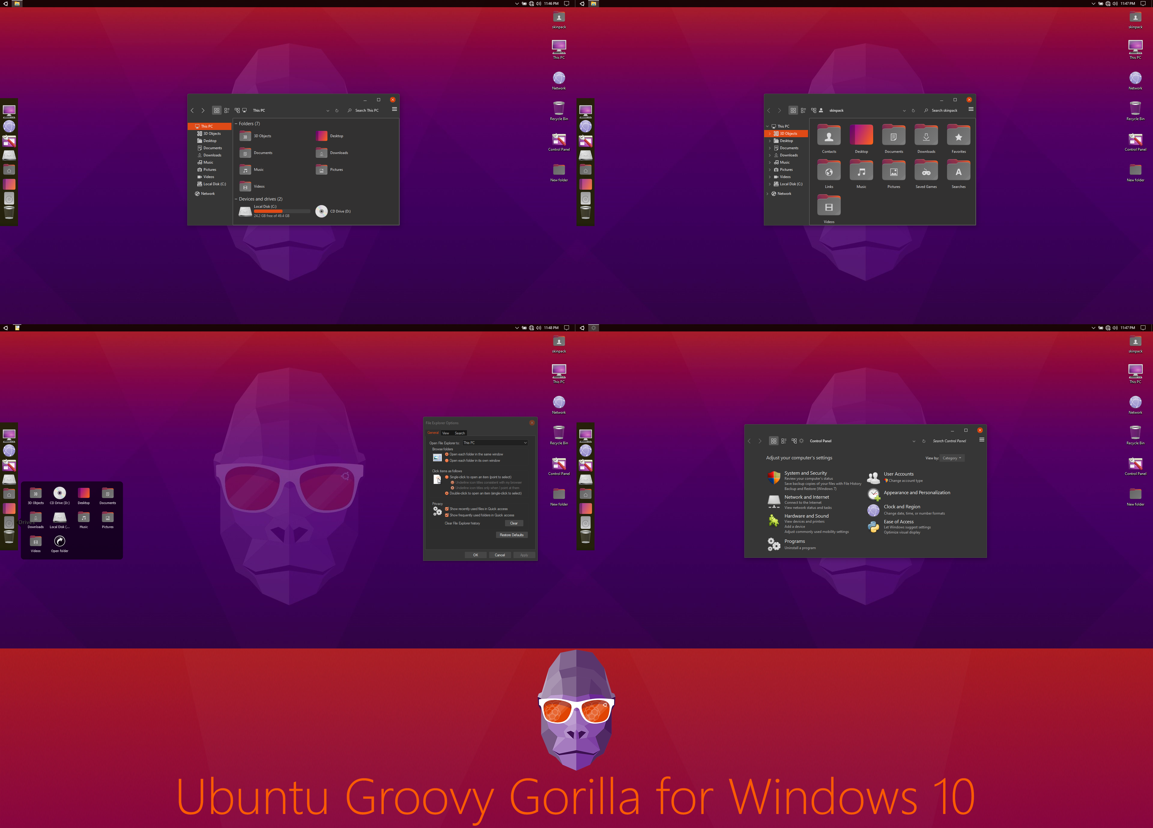 Detail Skin Pack Ubuntu For Windows 10 Nomer 44