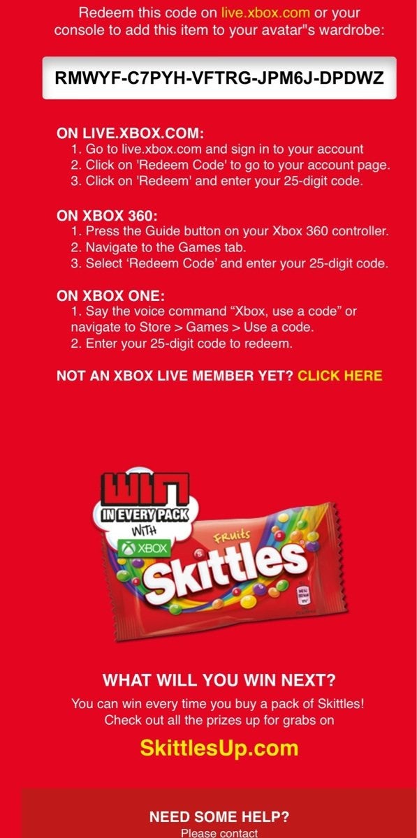 Detail Skittles Xbox Codes Nomer 55