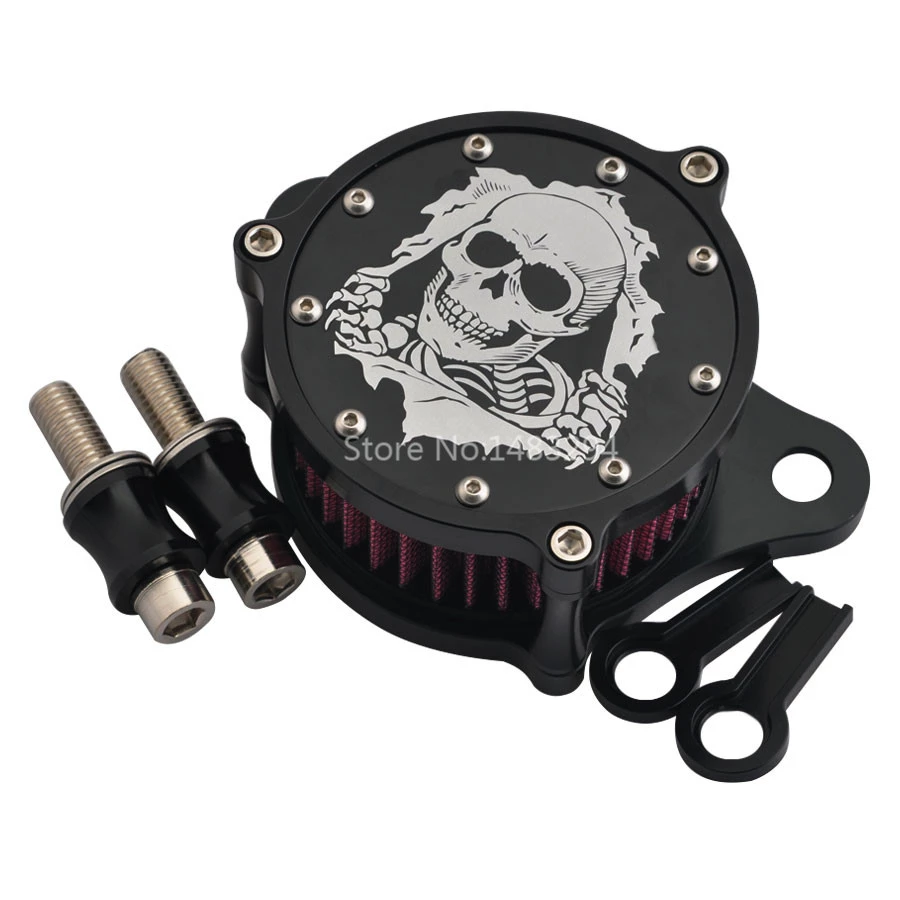 Detail Skull Air Cleaner Harley Nomer 39