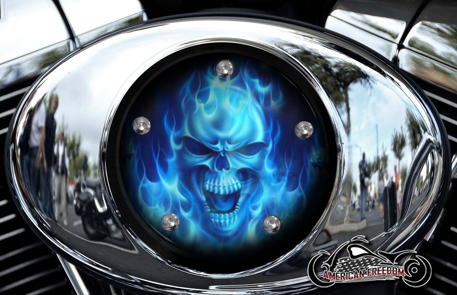 Detail Skull Air Cleaner Harley Nomer 40