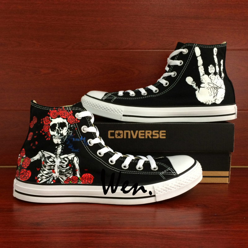 Detail Skull And Roses Converse Nomer 3