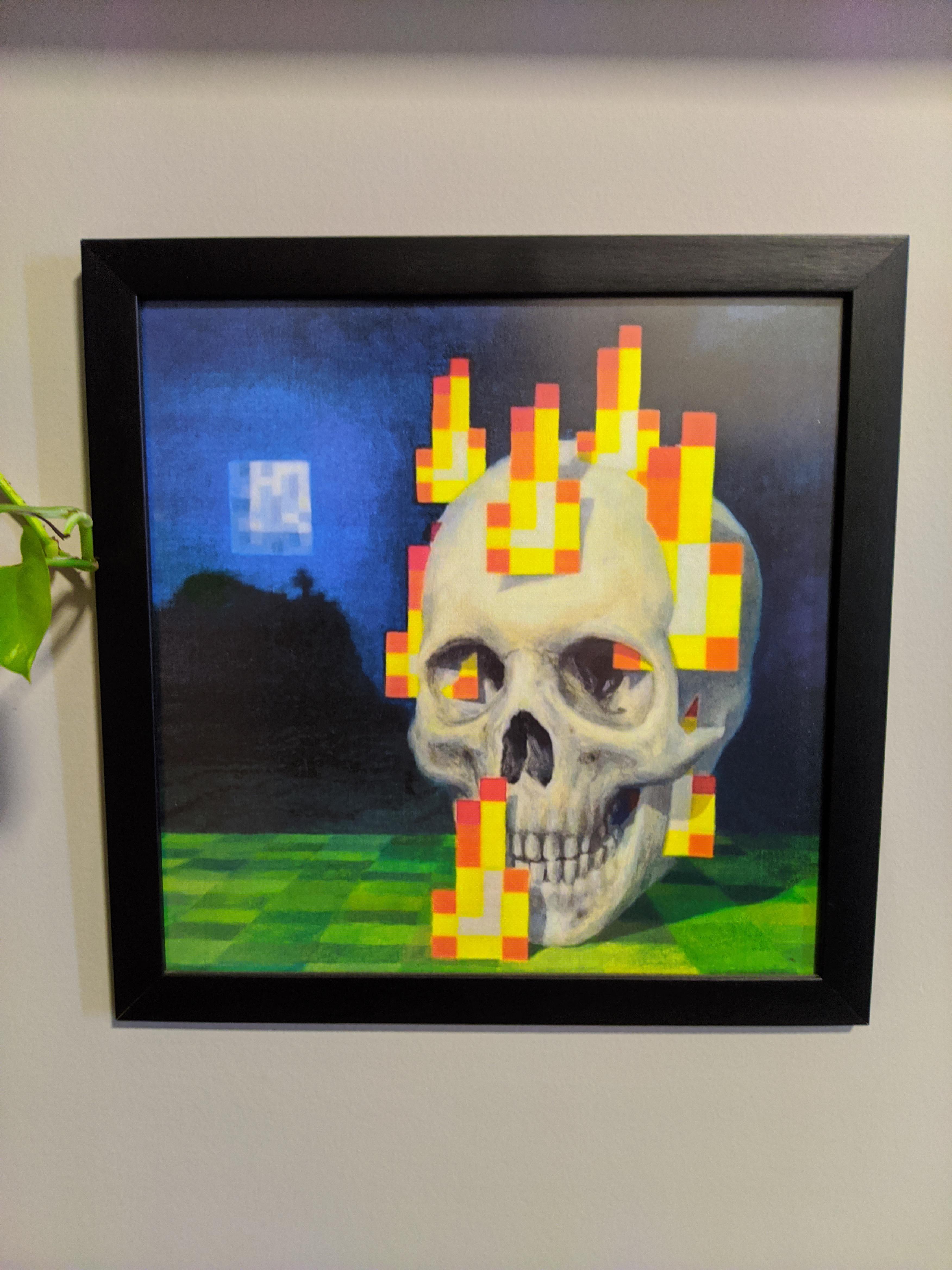 Detail Skull And Roses Minecraft Painting Nomer 31