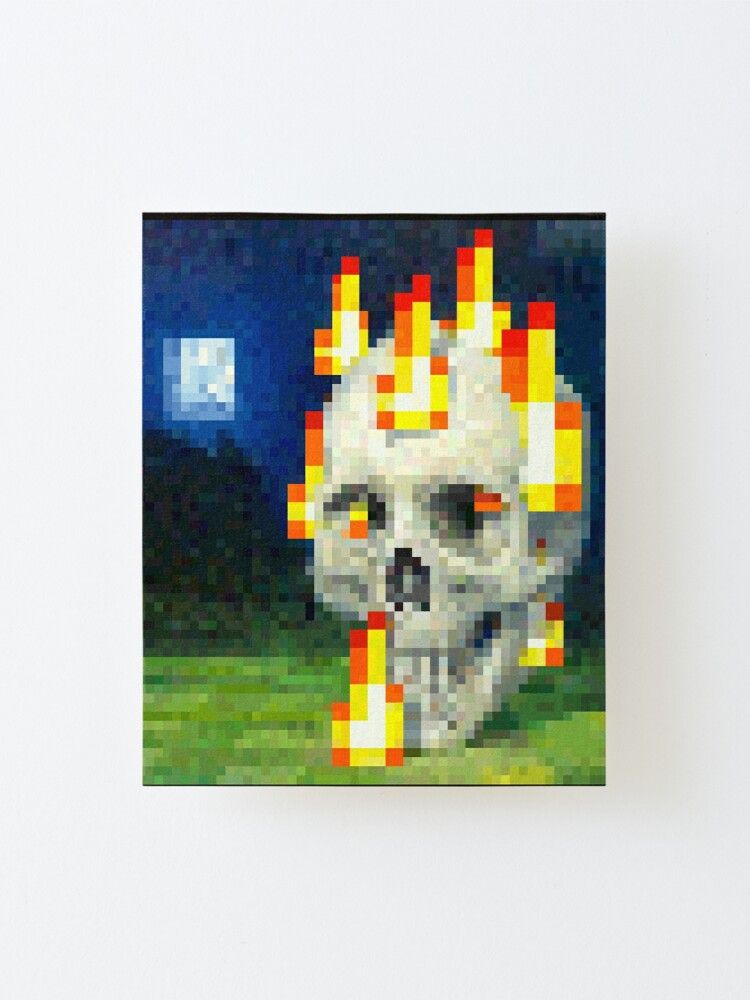 Detail Skull And Roses Minecraft Painting Nomer 32