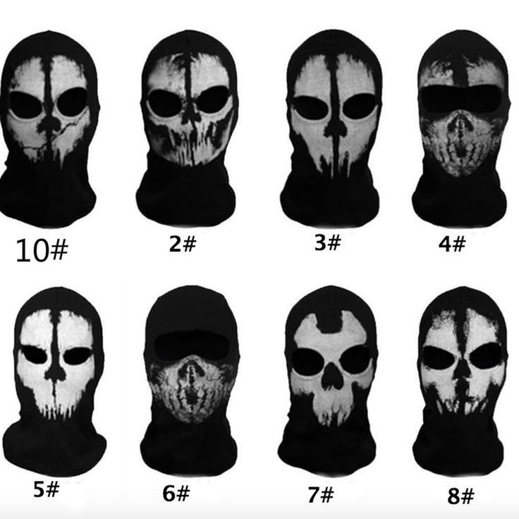 Detail Skull Balaclava Ghost Nomer 23