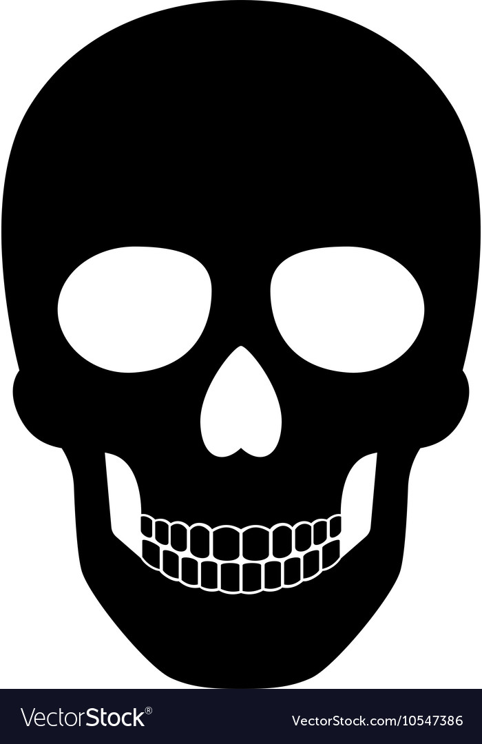 Detail Skull Black And White Nomer 26