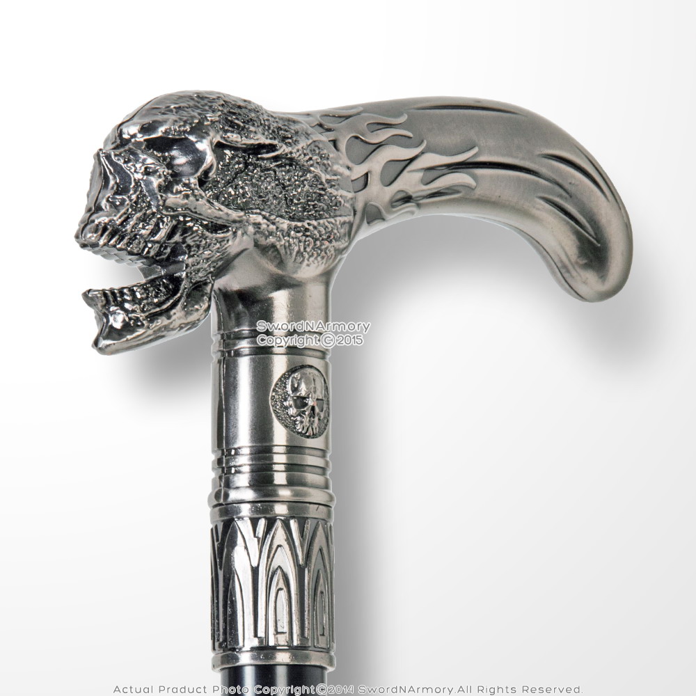 Detail Skull Cane Walking Stick Nomer 33