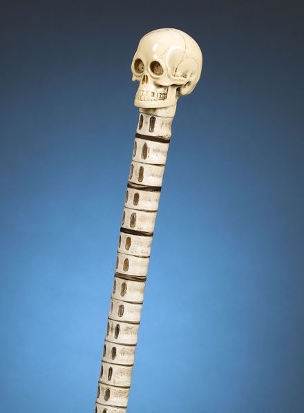 Detail Skull Cane Walking Stick Nomer 52