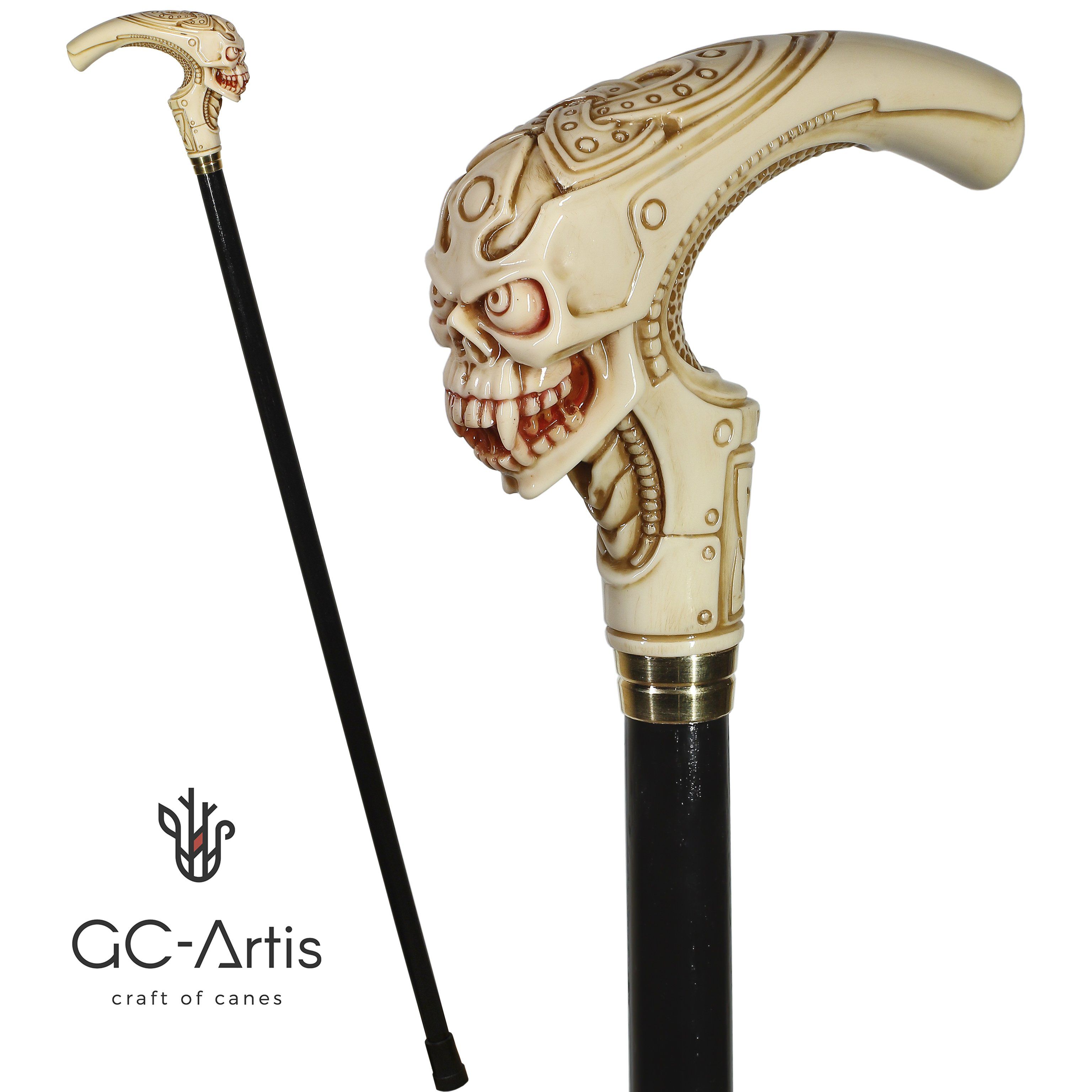 Detail Skull Cane Walking Stick Nomer 55