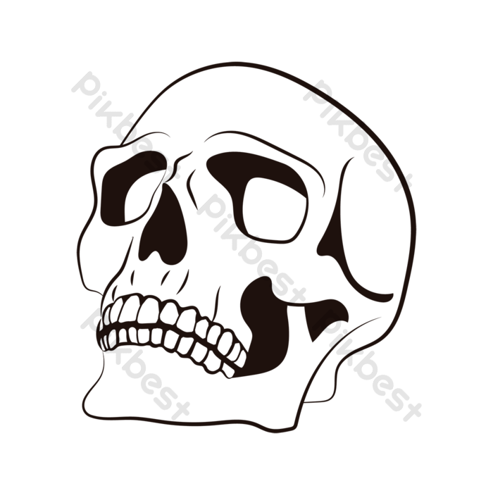 Detail Skull Clipart Nomer 17