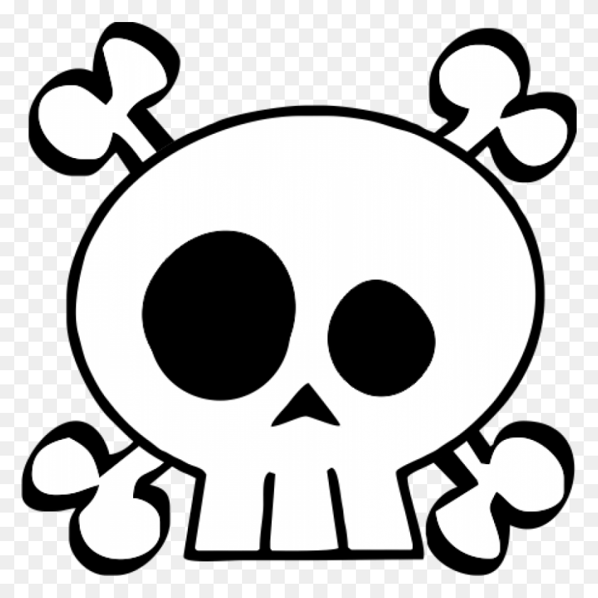 Detail Skull Clipart Nomer 25