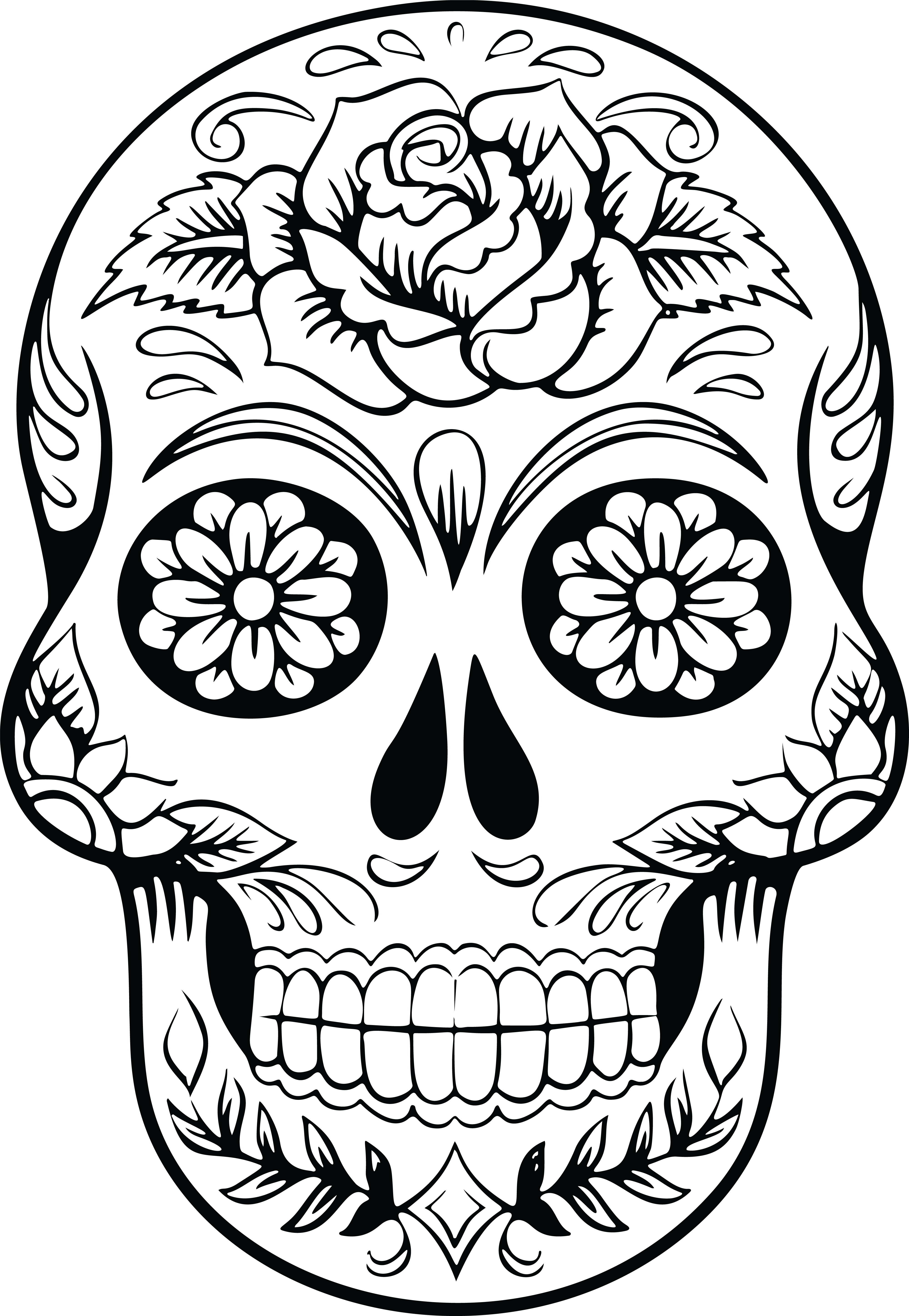 Detail Skull Clipart Nomer 31