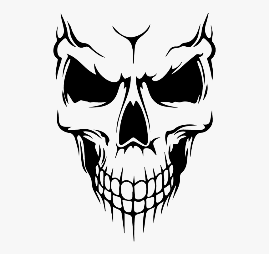 Detail Skull Face Transparent Nomer 3