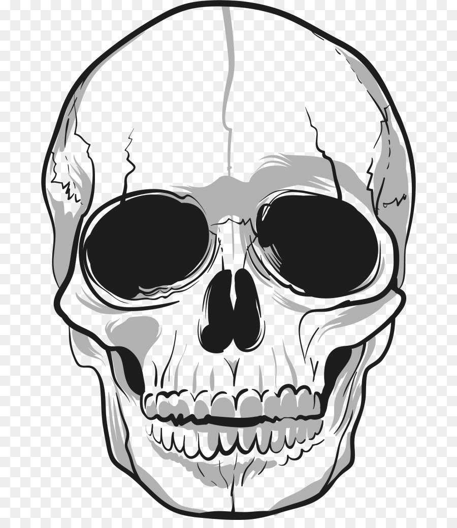 Detail Skull Face Transparent Nomer 25