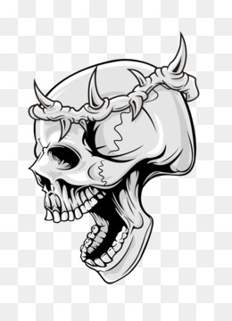 Detail Skull Face Transparent Nomer 42