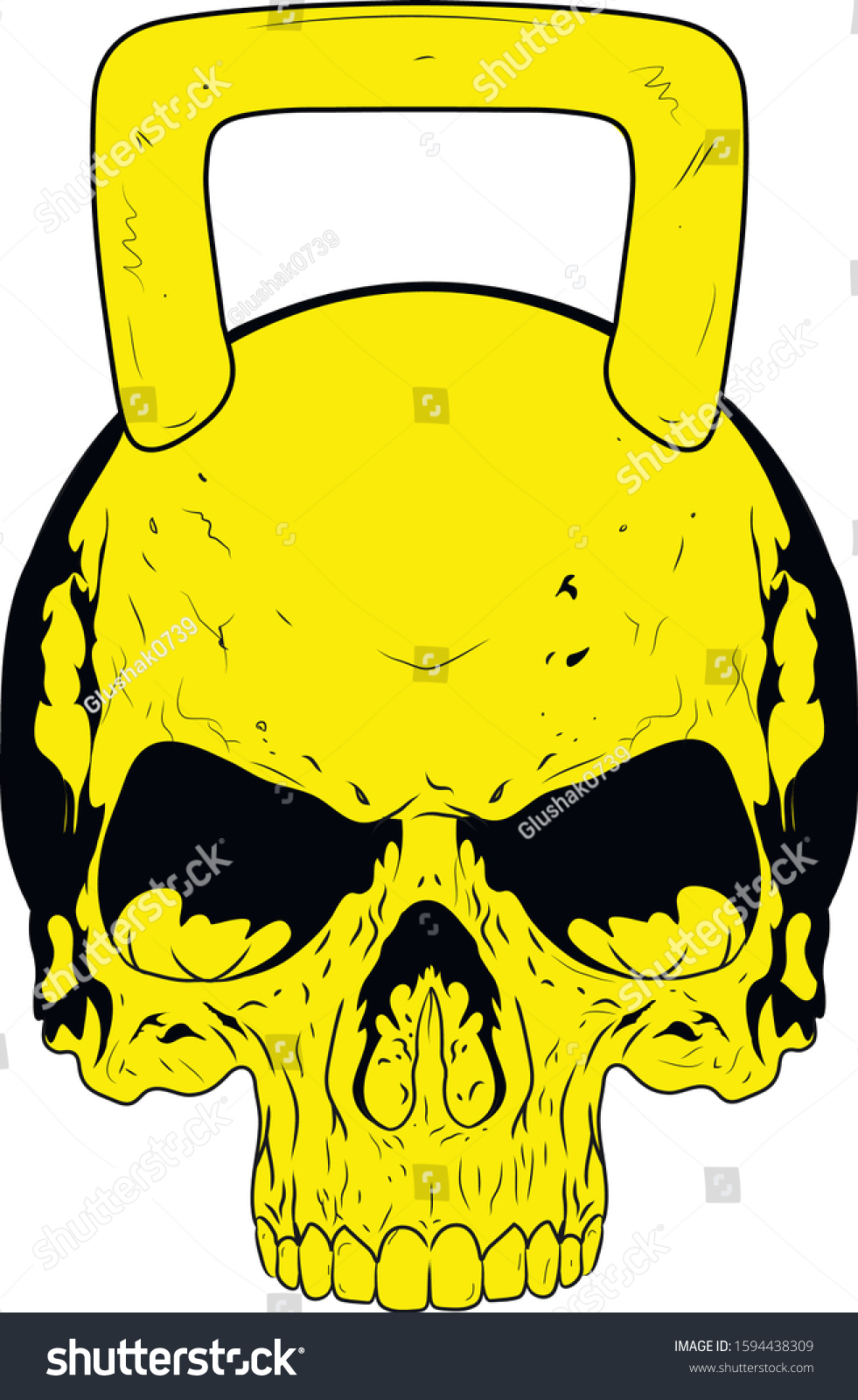 Detail Skull Kettlebell Logo Nomer 12