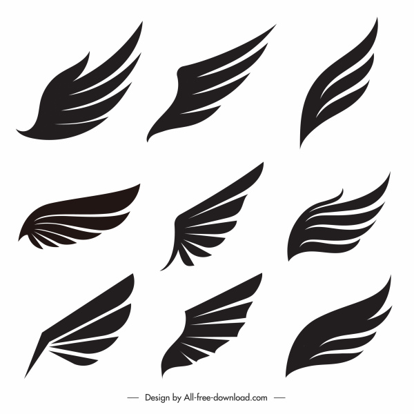 Detail Wing Vector Free Download Nomer 2