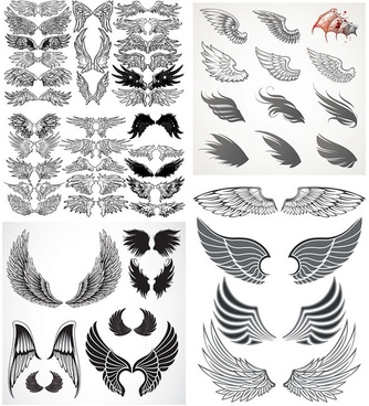 Detail Wing Vector Free Download Nomer 10