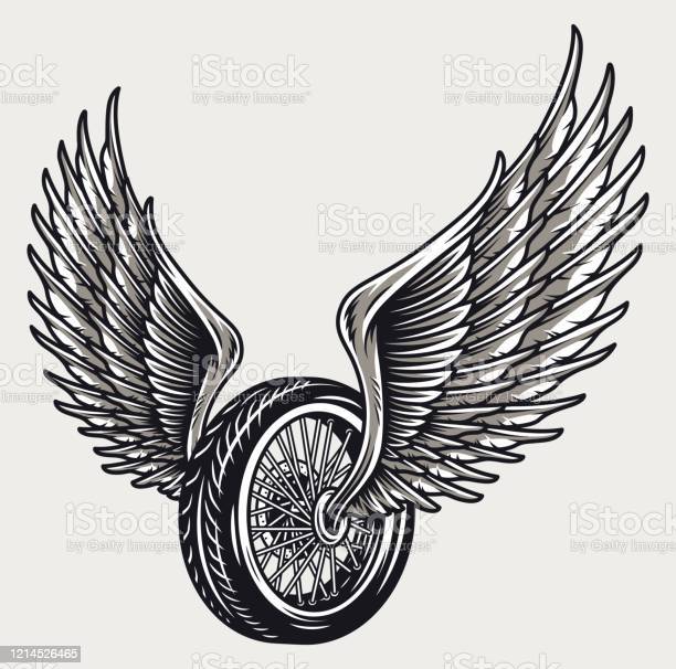 Detail Winged Motorcycle Wheel Tattoo Meaning Nomer 11