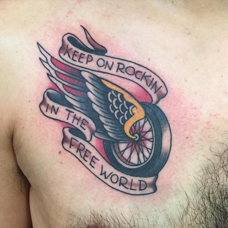 Detail Winged Motorcycle Wheel Tattoo Meaning Nomer 38