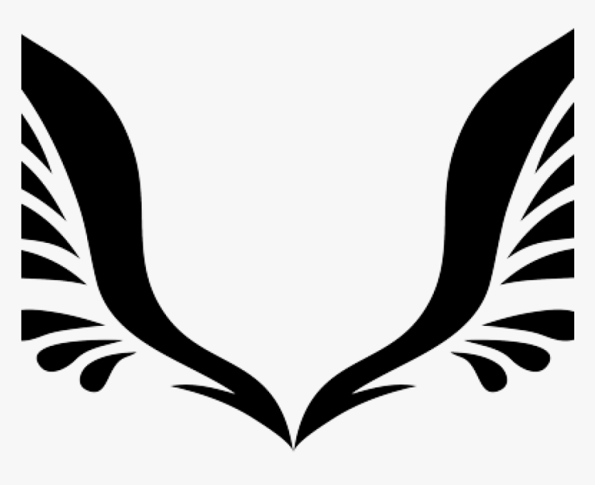 Detail Wings Black And White Clipart Nomer 13