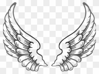 Detail Wings Black And White Clipart Nomer 28