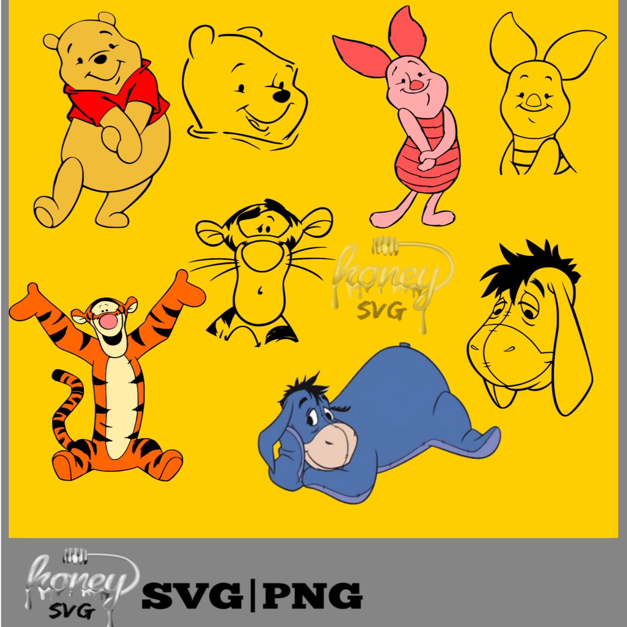 Detail Winnie The Pooh And Friends Silhouette Nomer 24