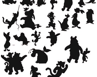Detail Winnie The Pooh And Friends Silhouette Nomer 28