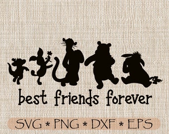 Detail Winnie The Pooh And Friends Silhouette Nomer 50