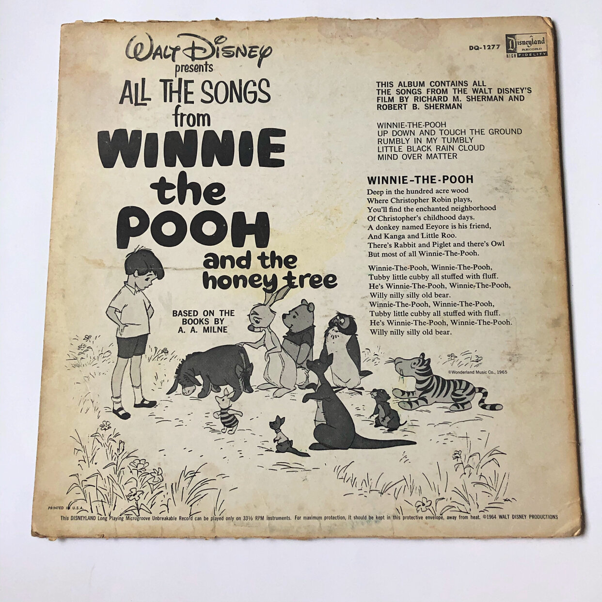 Detail Winnie The Pooh And The Honey Tree Record Nomer 19