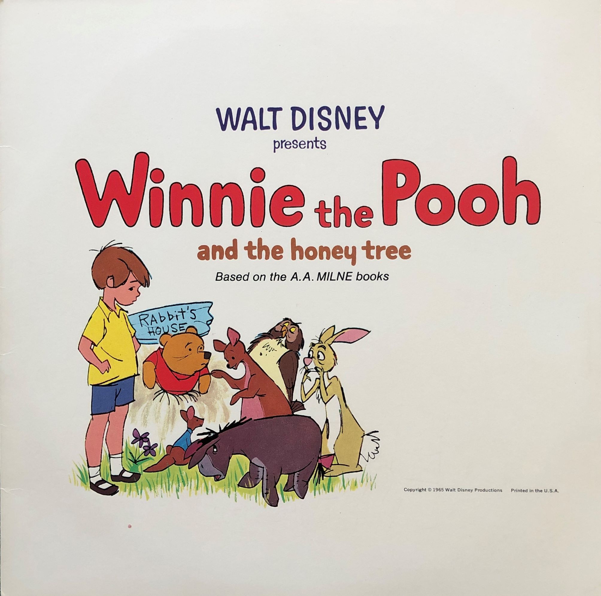 Detail Winnie The Pooh And The Honey Tree Record Nomer 34