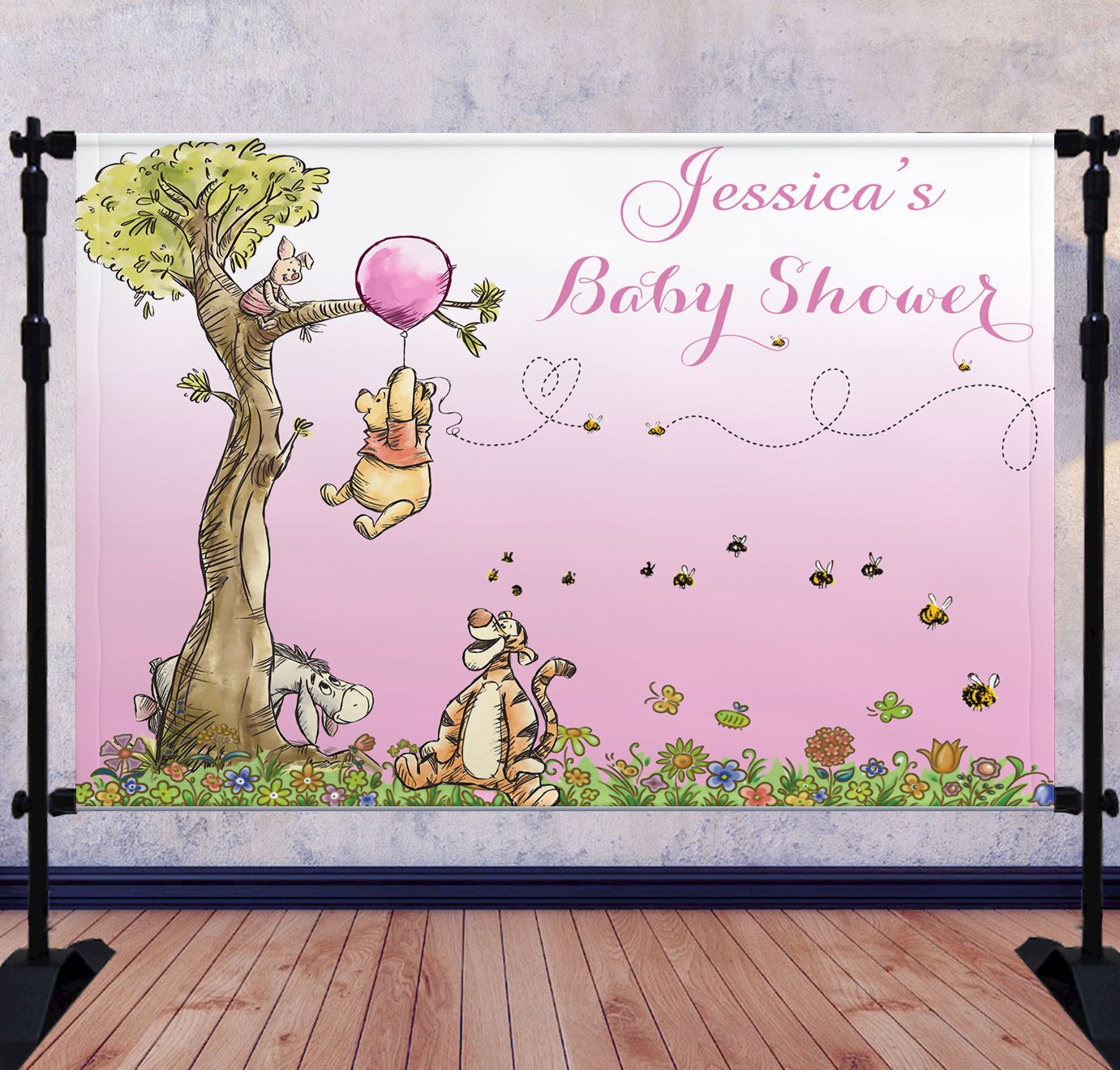 Winnie The Pooh Baby Shower Background - KibrisPDR