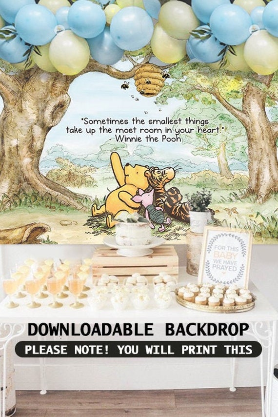 Detail Winnie The Pooh Baby Shower Background Nomer 41