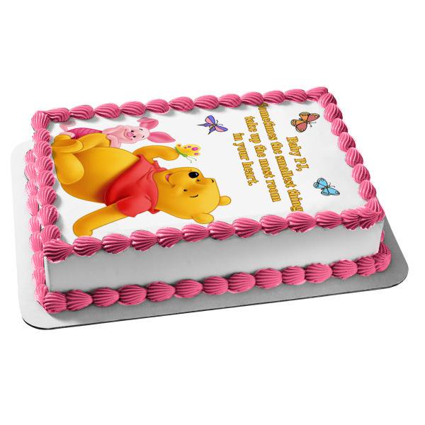 Winnie The Pooh Baby Shower Sheet Cake - KibrisPDR