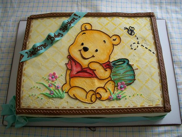 Detail Winnie The Pooh Baby Shower Sheet Cake Nomer 12