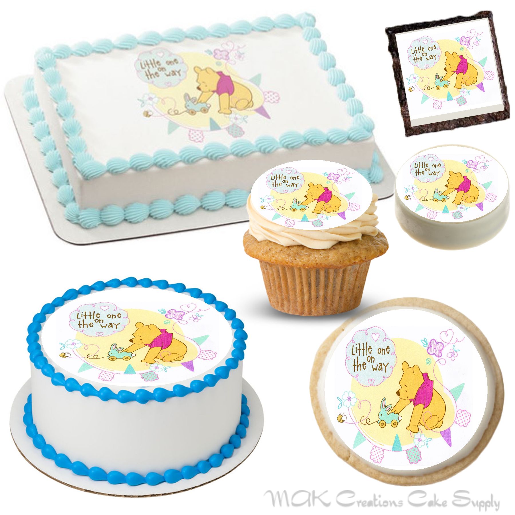 Detail Winnie The Pooh Baby Shower Sheet Cake Nomer 34