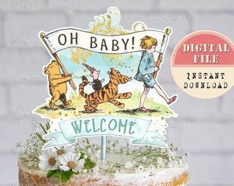 Detail Winnie The Pooh Baby Shower Sheet Cake Nomer 39