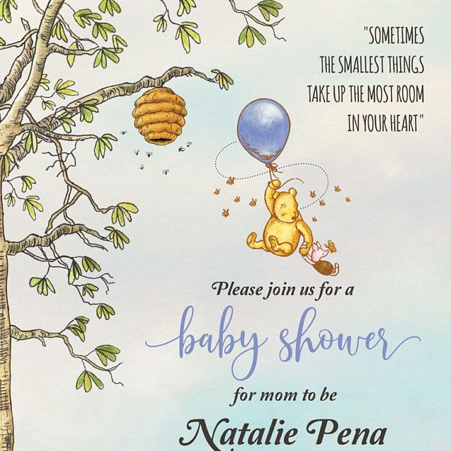 Detail Winnie The Pooh Baby Shower Template Nomer 25