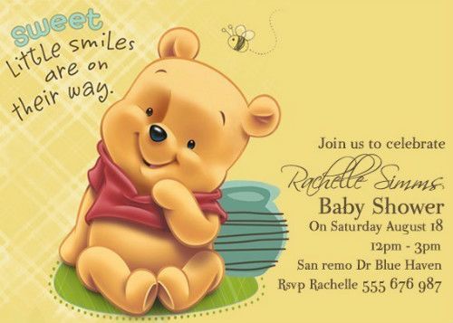 Detail Winnie The Pooh Baby Shower Template Nomer 5